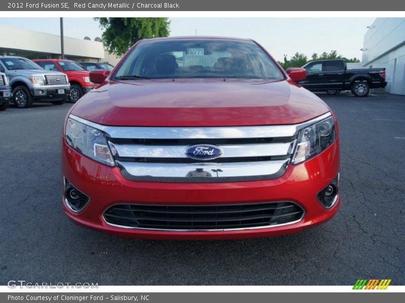 Red Candy Metallic / Charcoal Black 2012 Ford Fusion SE