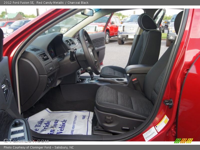 Red Candy Metallic / Charcoal Black 2012 Ford Fusion SE