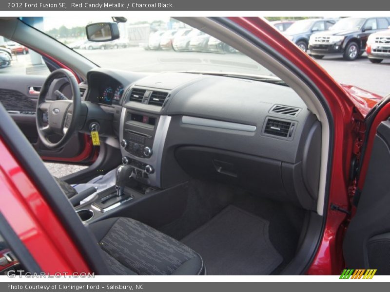 Red Candy Metallic / Charcoal Black 2012 Ford Fusion SE
