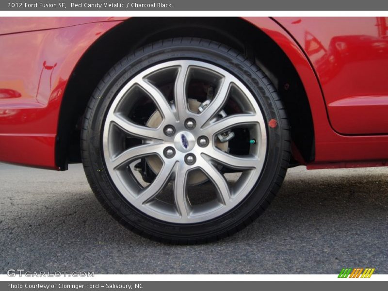 Red Candy Metallic / Charcoal Black 2012 Ford Fusion SE