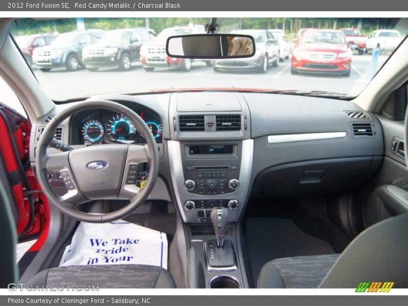 Red Candy Metallic / Charcoal Black 2012 Ford Fusion SE