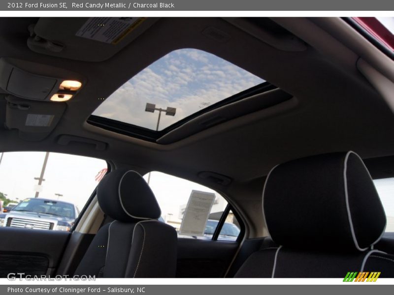 Red Candy Metallic / Charcoal Black 2012 Ford Fusion SE