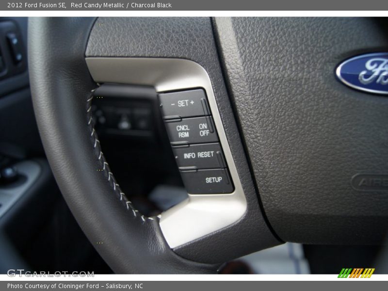 Red Candy Metallic / Charcoal Black 2012 Ford Fusion SE