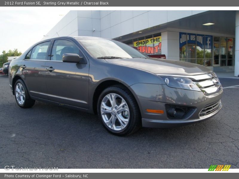 Sterling Grey Metallic / Charcoal Black 2012 Ford Fusion SE