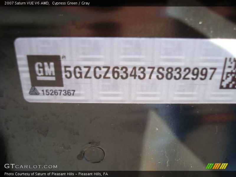 Cypress Green / Gray 2007 Saturn VUE V6 AWD