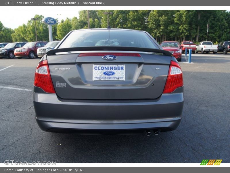 Sterling Grey Metallic / Charcoal Black 2012 Ford Fusion SE