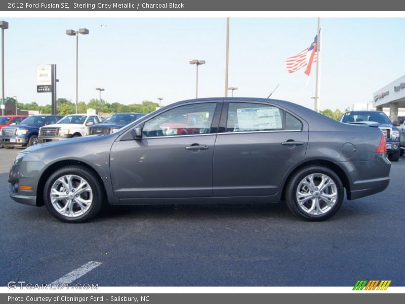 Sterling Grey Metallic / Charcoal Black 2012 Ford Fusion SE