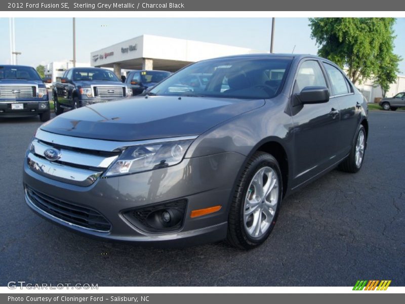 Sterling Grey Metallic / Charcoal Black 2012 Ford Fusion SE