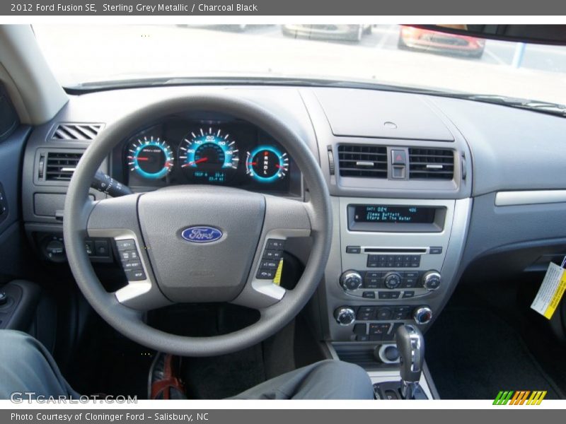 Sterling Grey Metallic / Charcoal Black 2012 Ford Fusion SE
