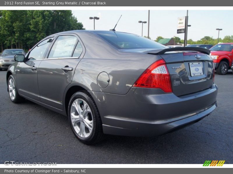 Sterling Grey Metallic / Charcoal Black 2012 Ford Fusion SE