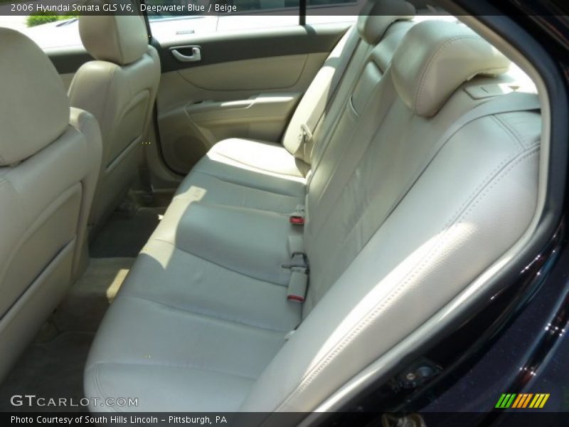 Deepwater Blue / Beige 2006 Hyundai Sonata GLS V6