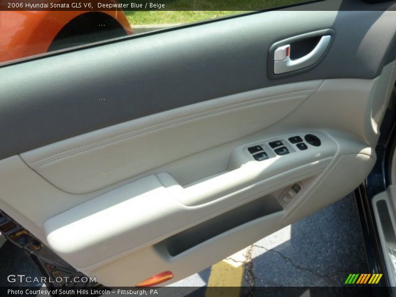 Deepwater Blue / Beige 2006 Hyundai Sonata GLS V6