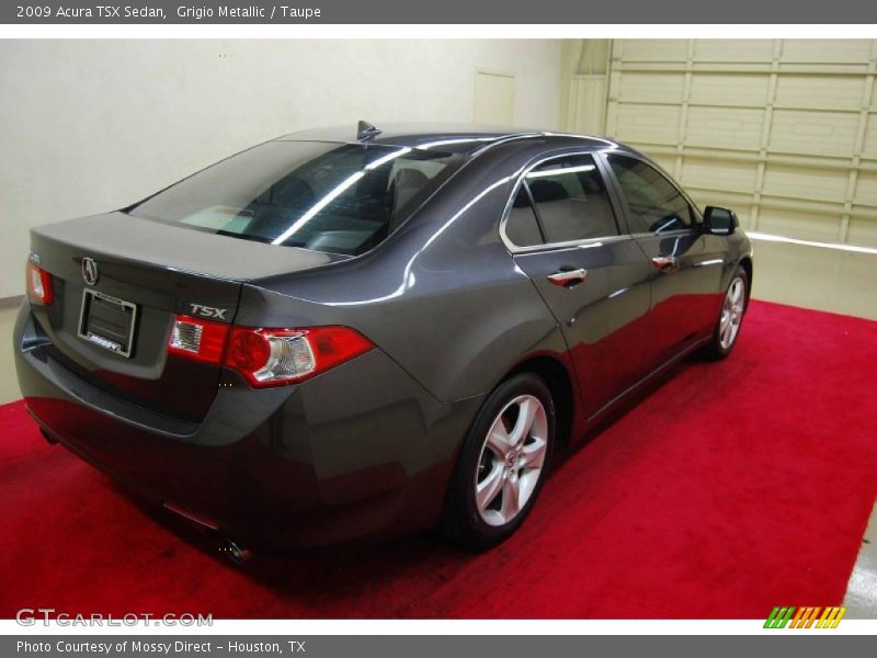 Grigio Metallic / Taupe 2009 Acura TSX Sedan