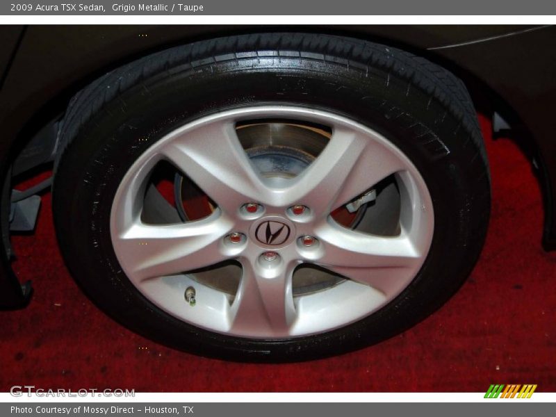 Grigio Metallic / Taupe 2009 Acura TSX Sedan