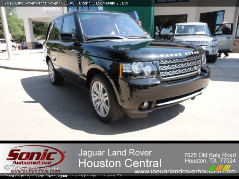 Santorini Black Metallic / Sand 2012 Land Rover Range Rover HSE LUX