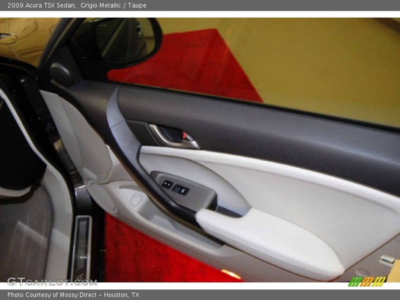 Grigio Metallic / Taupe 2009 Acura TSX Sedan