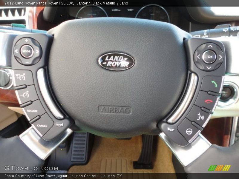 Santorini Black Metallic / Sand 2012 Land Rover Range Rover HSE LUX