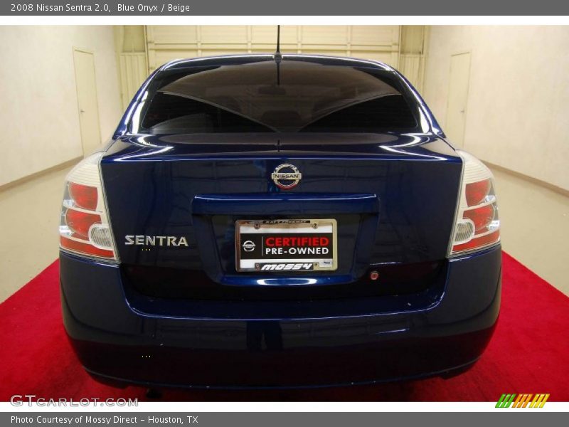 Blue Onyx / Beige 2008 Nissan Sentra 2.0