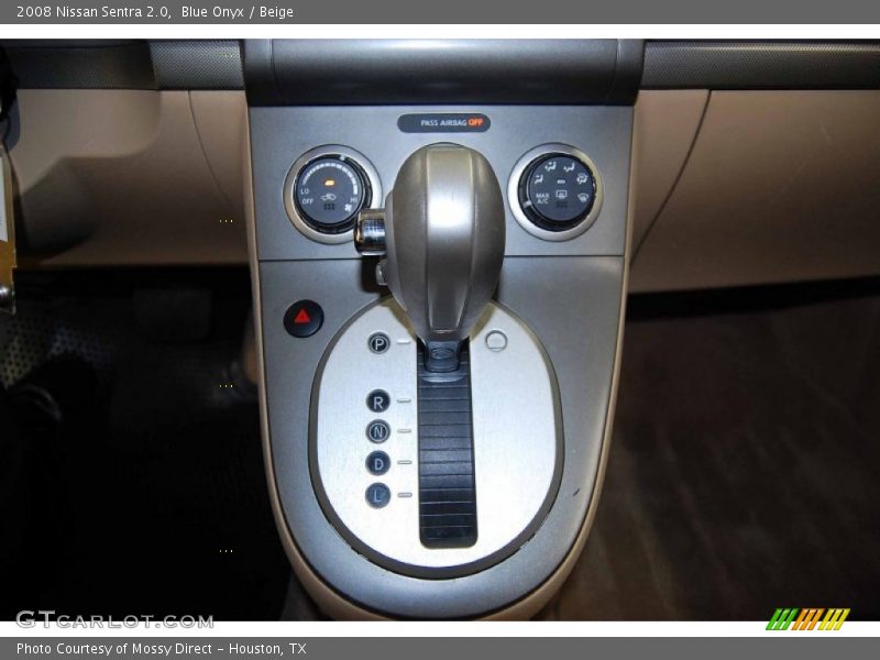 Blue Onyx / Beige 2008 Nissan Sentra 2.0