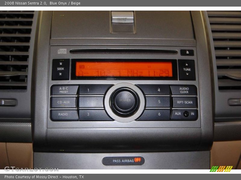 Blue Onyx / Beige 2008 Nissan Sentra 2.0