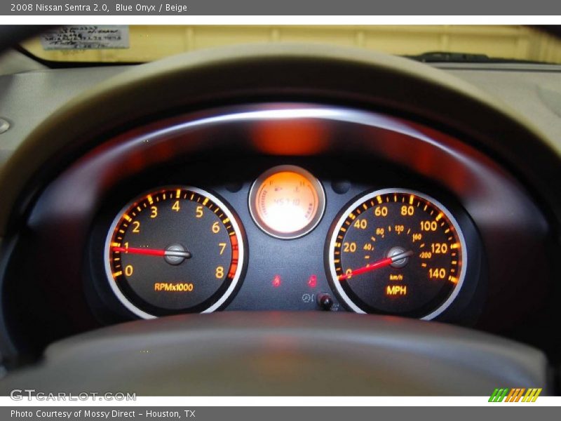 Blue Onyx / Beige 2008 Nissan Sentra 2.0