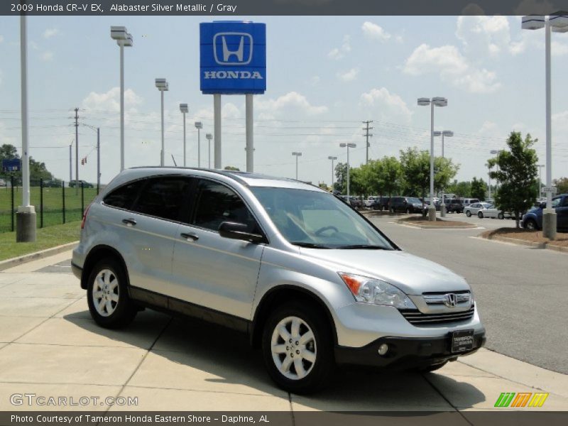 Alabaster Silver Metallic / Gray 2009 Honda CR-V EX