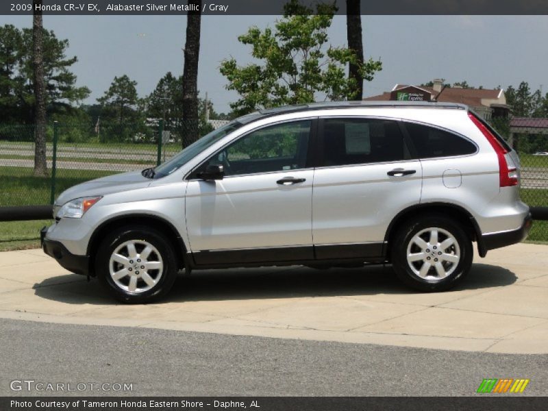 Alabaster Silver Metallic / Gray 2009 Honda CR-V EX