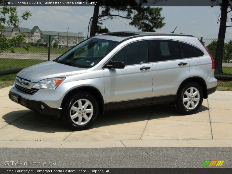 Alabaster Silver Metallic / Gray 2009 Honda CR-V EX