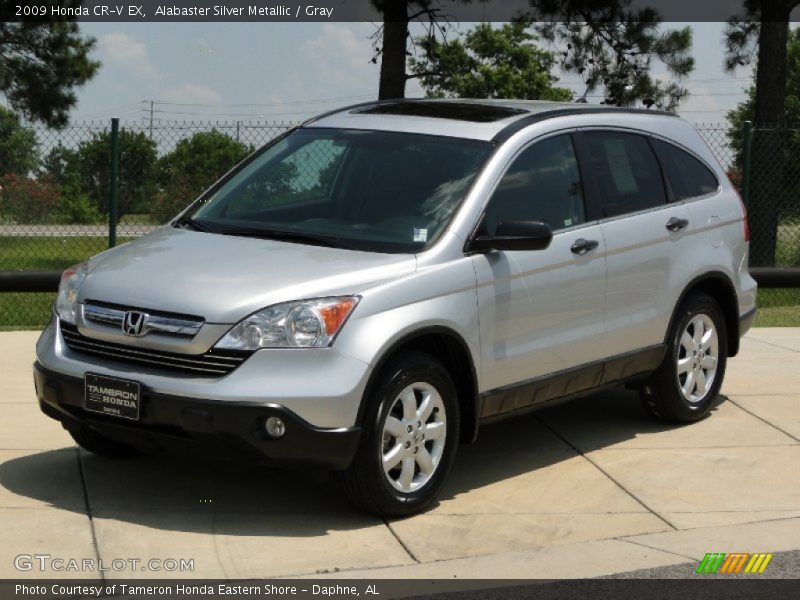 Alabaster Silver Metallic / Gray 2009 Honda CR-V EX