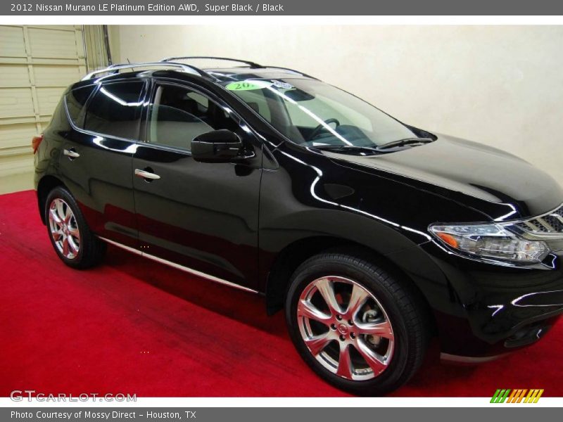 Super Black / Black 2012 Nissan Murano LE Platinum Edition AWD