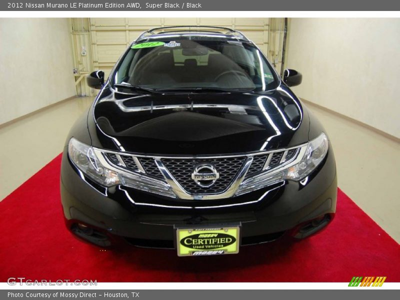 Super Black / Black 2012 Nissan Murano LE Platinum Edition AWD