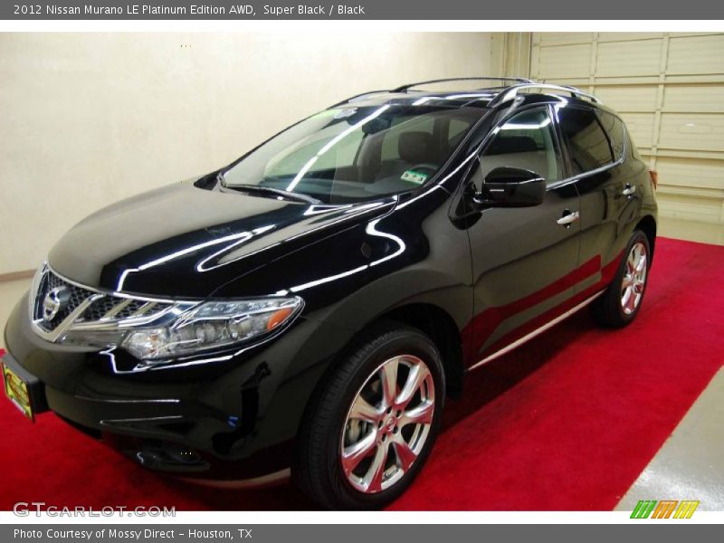 Super Black / Black 2012 Nissan Murano LE Platinum Edition AWD