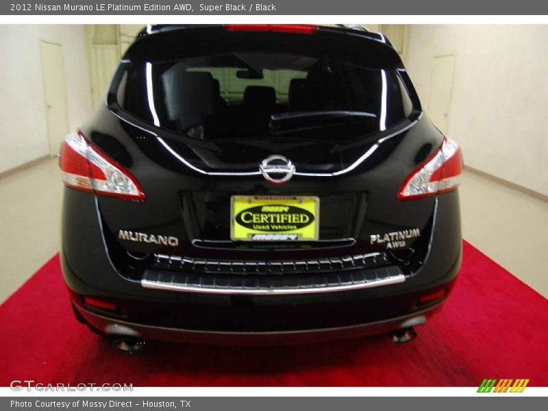 Super Black / Black 2012 Nissan Murano LE Platinum Edition AWD