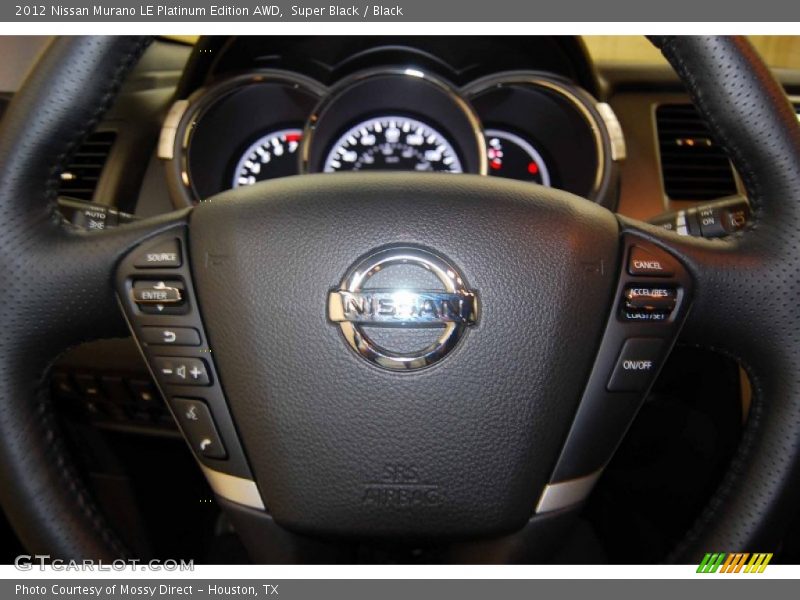 Super Black / Black 2012 Nissan Murano LE Platinum Edition AWD