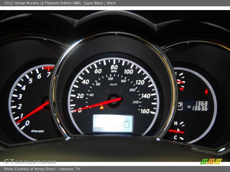 Super Black / Black 2012 Nissan Murano LE Platinum Edition AWD