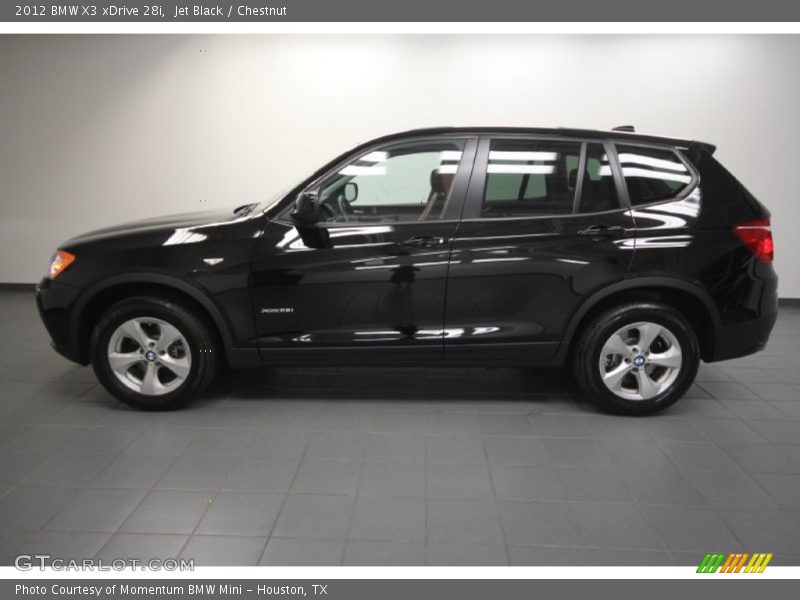 Jet Black / Chestnut 2012 BMW X3 xDrive 28i