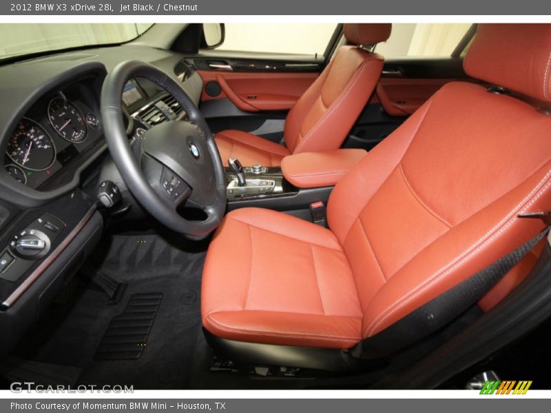 Jet Black / Chestnut 2012 BMW X3 xDrive 28i