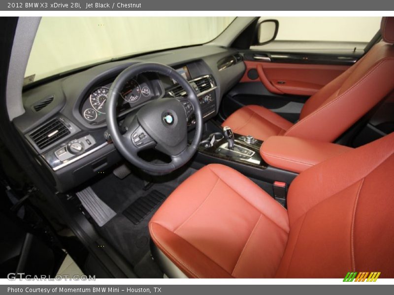 Jet Black / Chestnut 2012 BMW X3 xDrive 28i