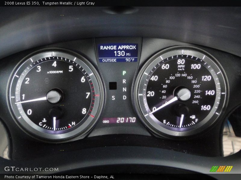 Tungsten Metallic / Light Gray 2008 Lexus ES 350
