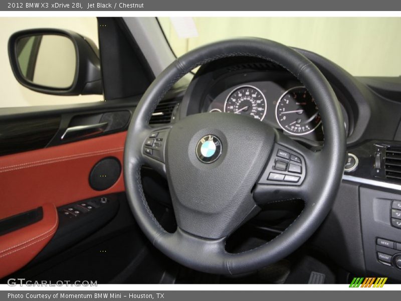 Jet Black / Chestnut 2012 BMW X3 xDrive 28i