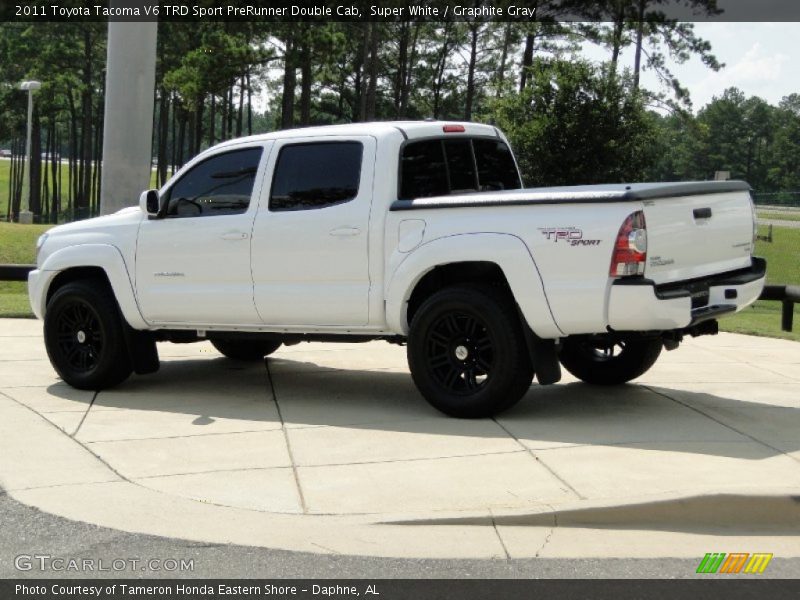 Super White / Graphite Gray 2011 Toyota Tacoma V6 TRD Sport PreRunner Double Cab