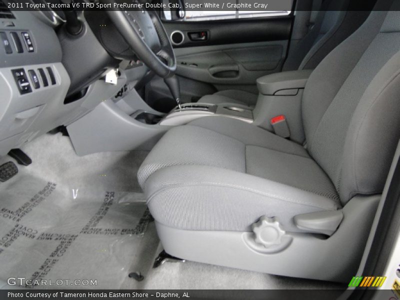 Super White / Graphite Gray 2011 Toyota Tacoma V6 TRD Sport PreRunner Double Cab