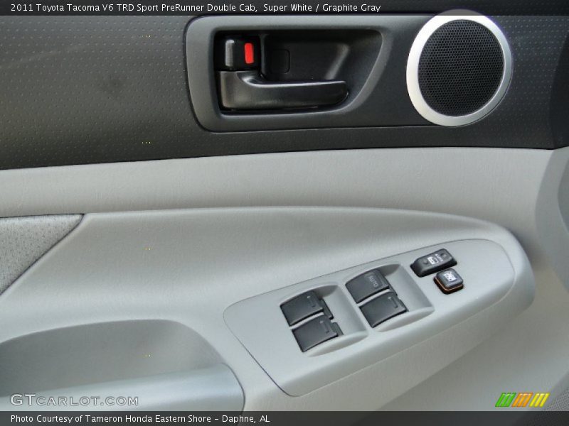 Super White / Graphite Gray 2011 Toyota Tacoma V6 TRD Sport PreRunner Double Cab