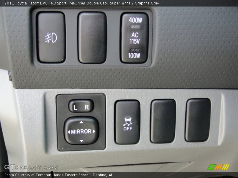 Super White / Graphite Gray 2011 Toyota Tacoma V6 TRD Sport PreRunner Double Cab