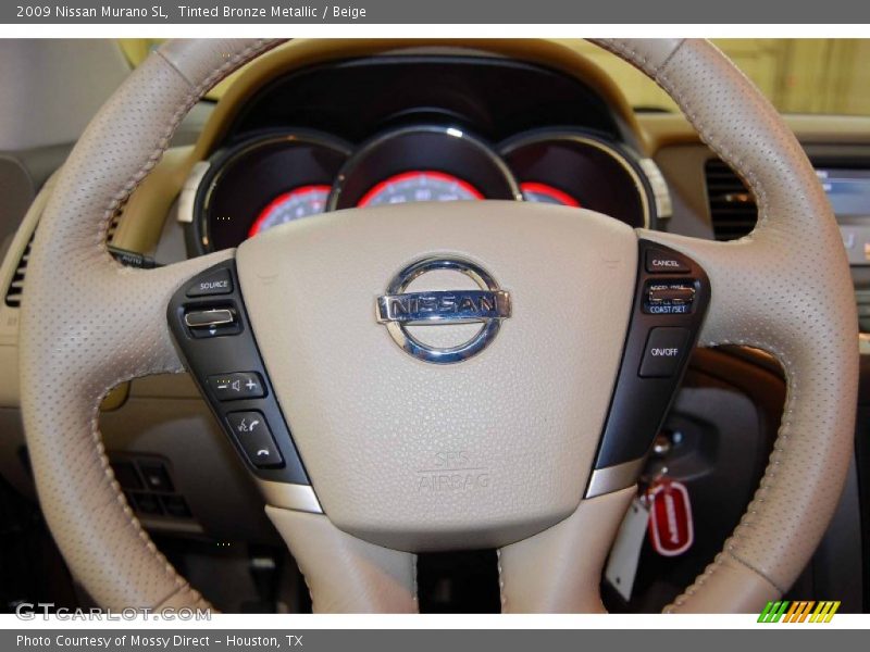 Tinted Bronze Metallic / Beige 2009 Nissan Murano SL