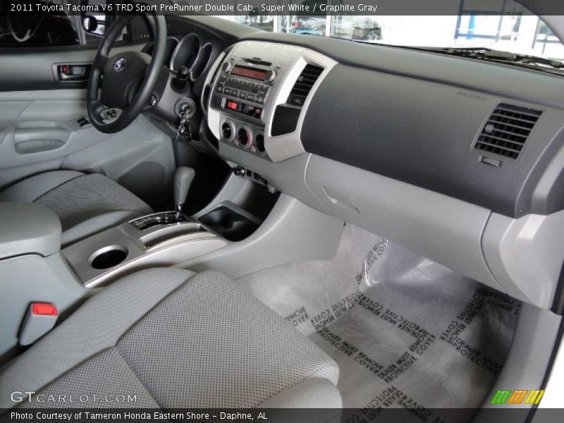 Super White / Graphite Gray 2011 Toyota Tacoma V6 TRD Sport PreRunner Double Cab