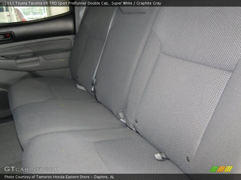 Super White / Graphite Gray 2011 Toyota Tacoma V6 TRD Sport PreRunner Double Cab