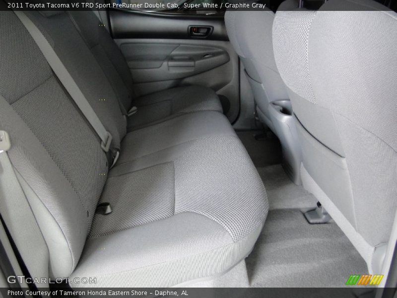 Super White / Graphite Gray 2011 Toyota Tacoma V6 TRD Sport PreRunner Double Cab