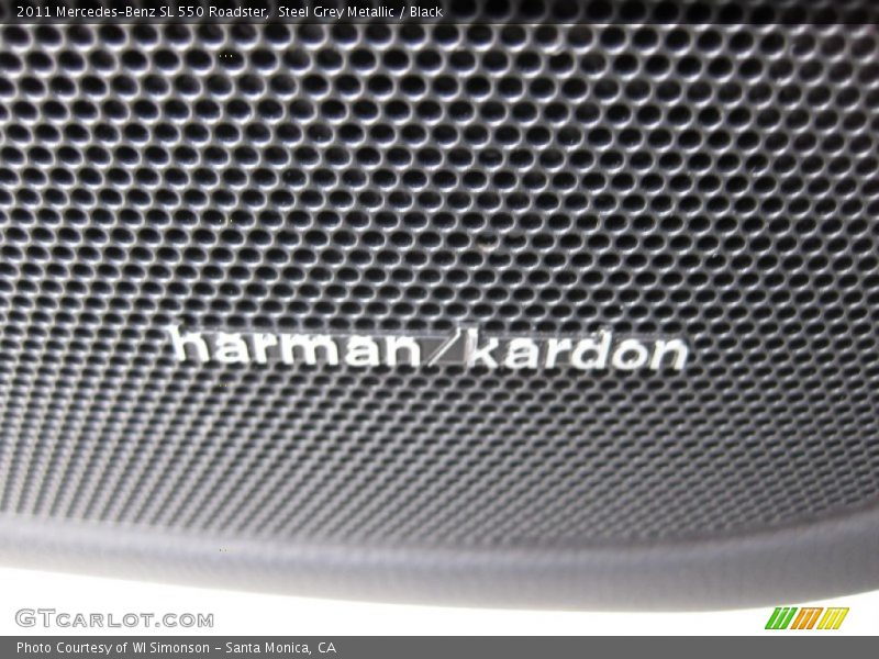 Steel Grey Metallic / Black 2011 Mercedes-Benz SL 550 Roadster