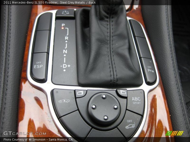 Steel Grey Metallic / Black 2011 Mercedes-Benz SL 550 Roadster